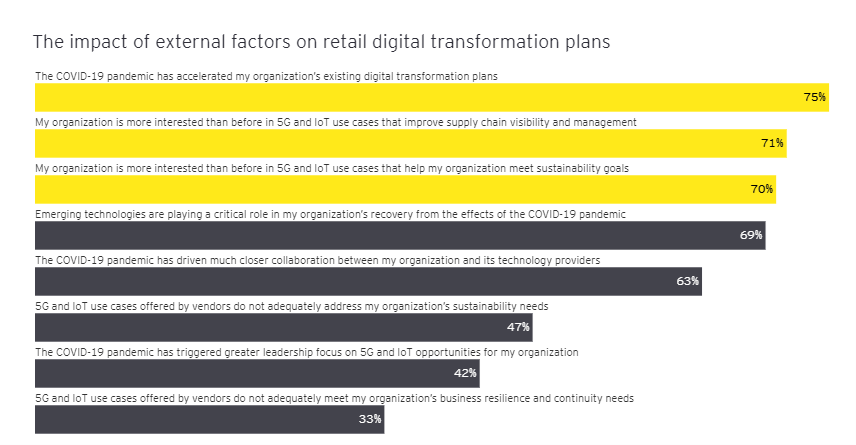 The impact of external factors on retail digital transformation plans